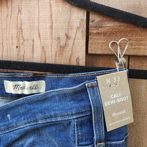 New With Tags Madewell Cali Demi-Boot Jeans W33